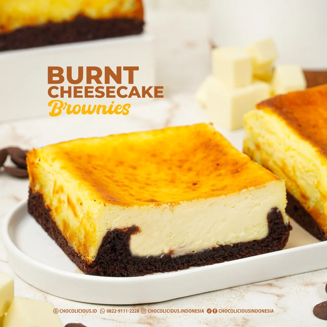 Burnt Cheesecake Brownies